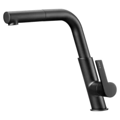 Deante Bateria stojąca z wyciąganą wylewką SILIA czarna