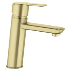 Deante Bateria umywalkowa typ F złoto szczotkowane ARNIKA