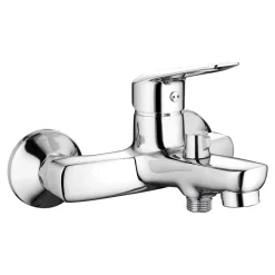 Umywalki I Baterie|Umywalki I Baterie|Deante Bateria wannowa ścienna chrom BORO