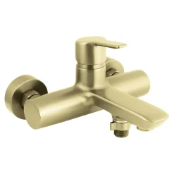 Umywalki I Baterie|Umywalki I Baterie|Deante Bateria wannowa ścienna 1-uchwytowa złoto szczotkowane ARNIKA