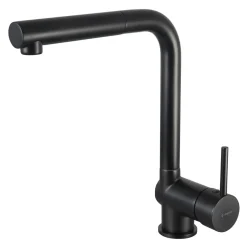 Deante Bateria z wyciąganą wylewką czarna ASTER BCA N73M