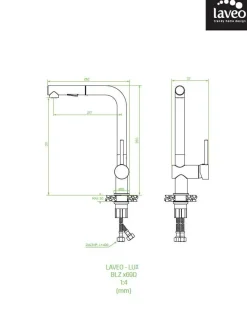 inny Bateria zlewozmywakowa z wyciąganą wylewką LAVEO LUX beżowa