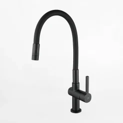 Baterie|inny Bateria zlewozmywakowa z elastyczną wylewką 2 strumienie LAVEO LEX czarna