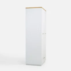 Biała szafa z szufladą DEKO