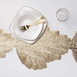 inny Bieżnik na stół, złoty, 33x180 cm