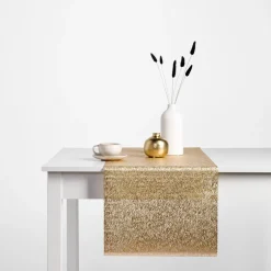 Obrusy, Serwetki I Bieżniki|Obrusy, Serwetki I Bieżniki|inny Bieżnik na stół, złoty, 40x200 cm