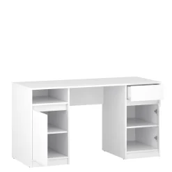 Biurka|Biurka| Biurko białe BILL 2D1S