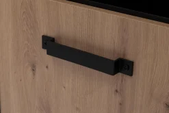 Biurka|Biurka| Biurko czarne z szafką STONE II