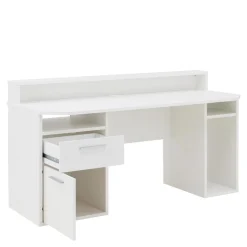 FORTE Biurko gamingowe TEZAUR białe