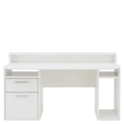 Dzieci FORTE Biurko gamingowe TEZAUR białe