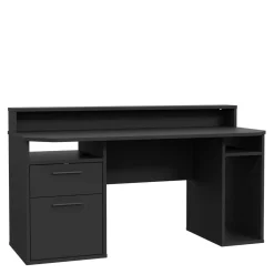 Dzieci FORTE Biurko gamingowe TEZAUR czarne