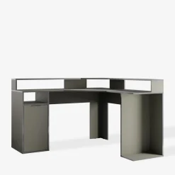 Dzieci Biurko narożne szare CARBON