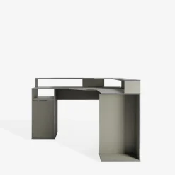 Dzieci Biurko narożne szare CARBON