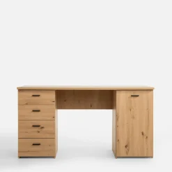 Biurka|FORTE Biurko z 4 szufladami GOLDSBORO
