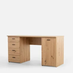 Biurka|FORTE Biurko z 4 szufladami GOLDSBORO