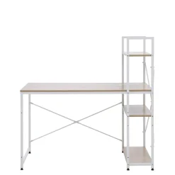 Dzieci Biurko z regałem białe/dąb sonoma KOLKO