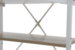 Dzieci Biurko z regałem białe/dąb sonoma KOLKO