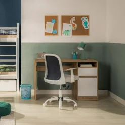 Biurko z szafką i szufladą dąb wotan BILL