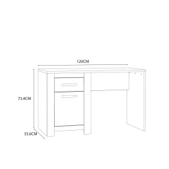 FORTE Biurko z szufladą i szafką SAN CAYETANO