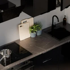 Qubik Blat EGGER grigia pietra czarny, 128x60 cm