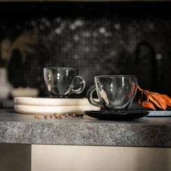 Blaty Laminowane|Qubik Blat EGGER metal rock antracytowy, 128x60 cm