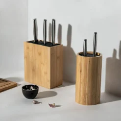 inny Blok na noże bambusowy prostokątny 23 cm