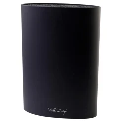 Noże I Deski Do Krojenia|Vialli Design Blok stojak na noże NERO czarny owalny