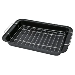 Formy, Naczynia I Akcesoria Do Pieczenia|Prima Cucina Brytfanna z rusztem 37x25x5 cm