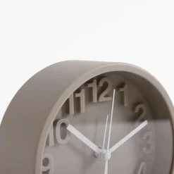 inny Budzik okrągły beżowy 13,1 cm