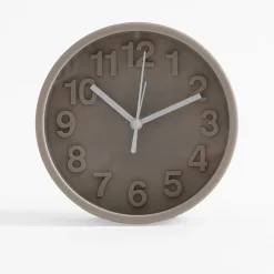 inny Budzik okrągły beżowy 13,1 cm