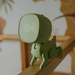 Dekoracje|Zegary|inny Budzik z wyświetlaczem LED MARY'S zielony ROBO DINO