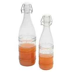 inny Butelka szklana z korkiem 1 l