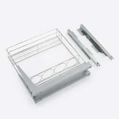 VORTUNG Cargo podblatowe do szafki 15 cm, front wysuwny, chrom