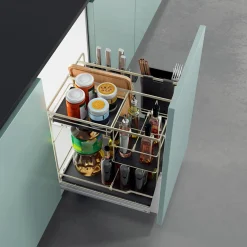 VORTUNG Cargo podblatowe do szafki 40 cm, front wysuwny, champagne gold