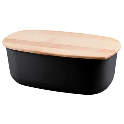 Chlebak z deską do krojenia czarny