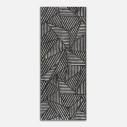Chodniki|Dywany Z Krótkim Włosiem|inny Chodnik geometryczny antracytowy NORWAY 80x200 cm