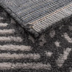 Chodniki|Dywany Z Krótkim Włosiem|inny Chodnik geometryczny antracytowy NORWAY 80x200 cm