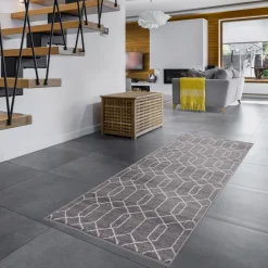 Chodniki|Dywany Z Krótkim Włosiem|inny Chodnik geometryczny szary EPIC PRINT 80x200 cm