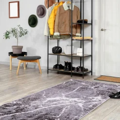 Chodniki|Dywany Z Krótkim Włosiem|inny Chodnik marmurkowy szary WIKTORIA 80x200 cm