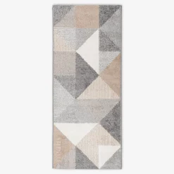 inny Chodnik szarobeżowy w trójkąty HOUSTON 67x160 cm