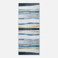 inny Chodnik szary w pasy CRYSTAL VELVET 80x200 cm