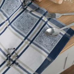 Tekstylia Kuchenne|Tekstylia Kuchenne| Ściereczka kuchenna granatowa MAJOLICA 50x70 cm