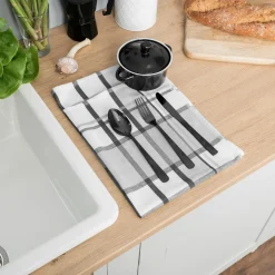 Ściereczka kuchenna szara KRATI 50x70 cm