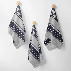 Tekstylia Kuchenne|Tekstylia Kuchenne|Faro Ściereczka kuchenna szaro-granatowa CARINO 40x60 cm