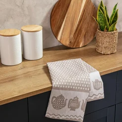 Tekstylia Kuchenne|Tekstylia Kuchenne| Ścierka kuchenna brązowa IMBRYK 50x70 cm