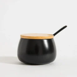 Cukiernice I Mleczniki|inny Cukiernica porcelanowa czarna BONA 9 cm