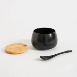 Cukiernice I Mleczniki|inny Cukiernica porcelanowa czarna BONA 9 cm