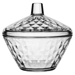 Cukiernice I Mleczniki| Cukiernica z pokrywką szklana 330 ml