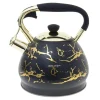 Czajniki I Kawiarki| Czajnik na gaz i indukcję czarno-złoty DARIO 3l