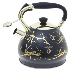 Czajniki I Kawiarki| Czajnik na gaz i indukcję czarno-złoty DARIO 3l